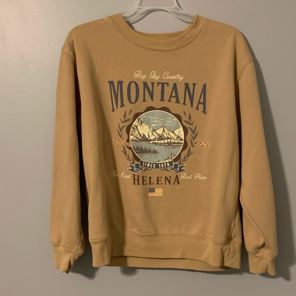 Montana printed sweatshirt size medium
